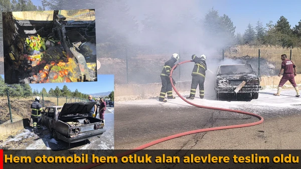 Alevlere teslim oldu