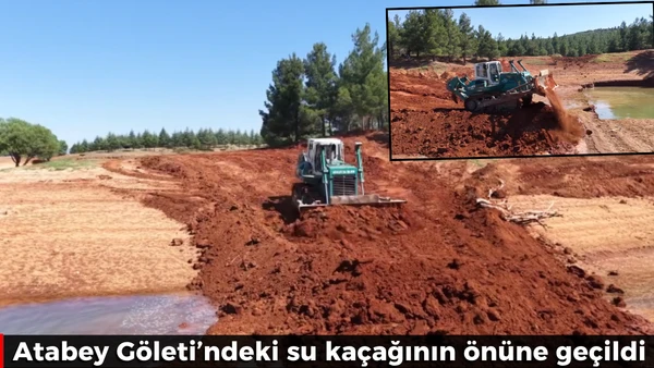 Atabey G&ouml;leti'ndeki su ka&ccedil;ağının &ouml;n&uuml;ne ge&ccedil;ildi