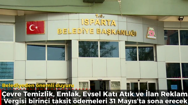 Belediyeden &ouml;nemli duyuru