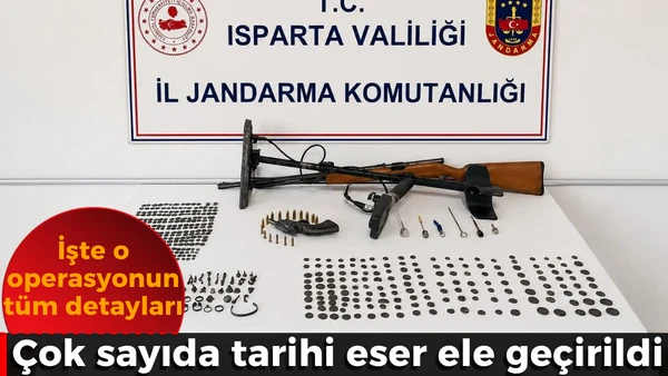 &Ccedil;ok sayıda tarihi eser ele ge&ccedil;irildi