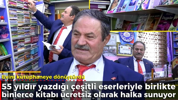 Evini k&uuml;t&uuml;phaneye d&ouml;n&uuml;şt&uuml;rd&uuml;