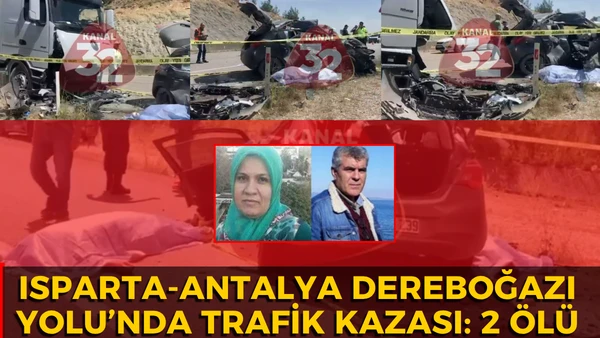 Isparta Antalya Dereboğazı Yolu'nda yine bir kaza