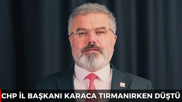 Isparta İl Başkanı Karaca binaya tırmanırken d&uuml;şt&uuml;! 