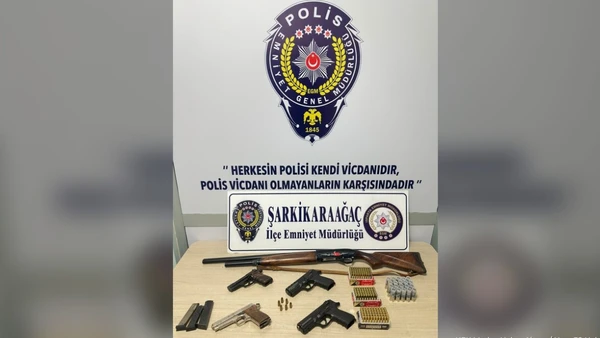Isparta Şarkikaraağa&ccedil;'ta Silah Operasyonu: 2 Ş&uuml;pheli Adliyede