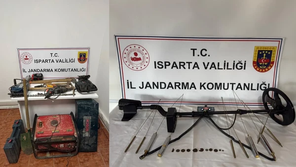Isparta&rsquo;da 3 ayda 10 ka&ccedil;ak kazı operasyonu