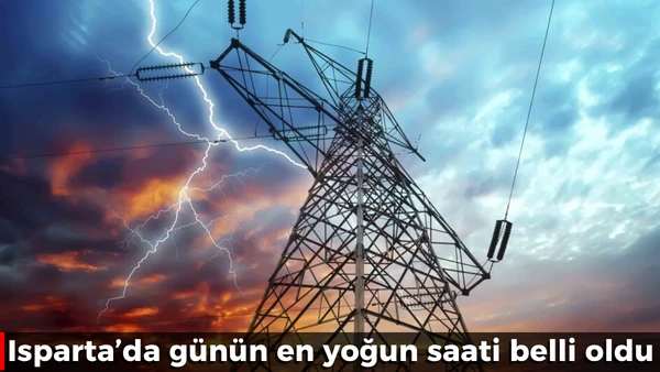 Isparta'da g&uuml;n&uuml;n en yoğun saati