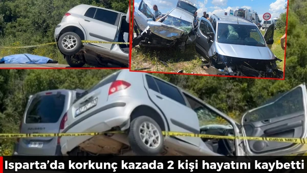 Isparta'da korkun&ccedil; kaza
