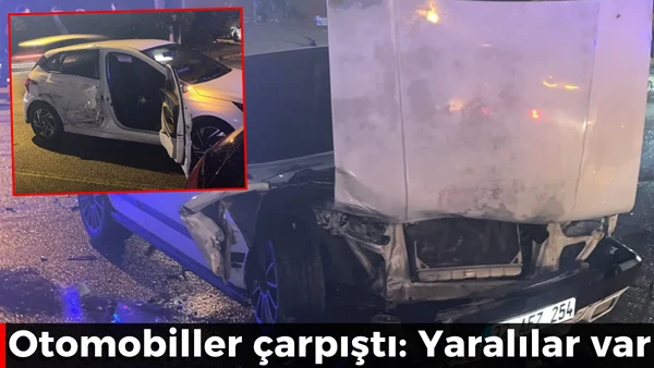 Isparta&rsquo;da otomobiller &ccedil;arpıştı