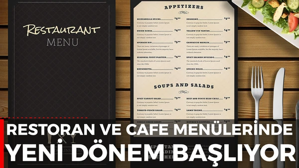 men&uuml;lerde yeni d&ouml;nem