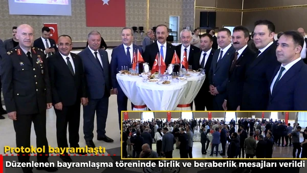 Protokol bayramlaştı