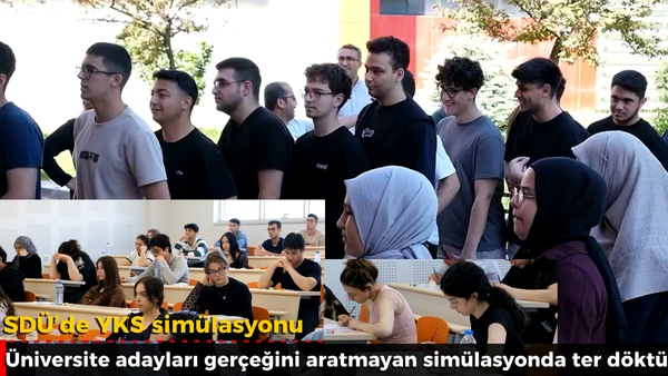 SD&Uuml;&rsquo;de YKS sim&uuml;lasyonu