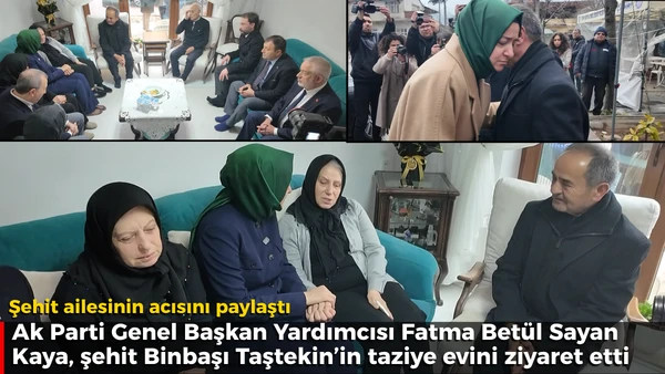 Şehit ailesinin acısını paylaştı