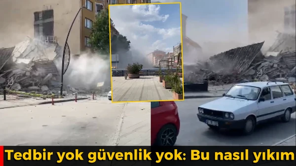 Şehrin g&ouml;beğinde bu nasıl yıkım